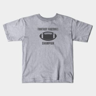 Fantasy Football Champion Design Kids T-Shirt